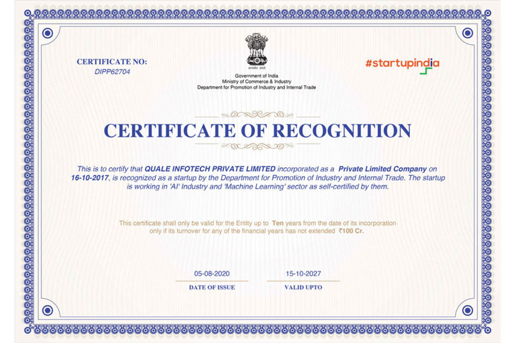 Quale Infotech Startup India