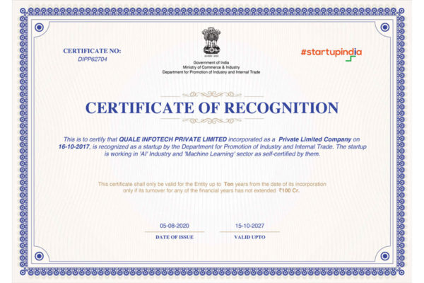 Quale Infotech Startup India